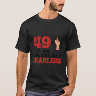 私は49プラス1中指50番 Tシャツ