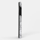 私は5つのカバー銀製の黒いエンボスの一見のデザインに電話をかけます Case-Mate iPhoneケース (裏面/右)