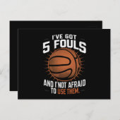 私は5つの得ファウルを持っていて、それらを使用することを恐れていない ポストカード (正面/裏面)
