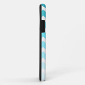 私は5つの青くグラデーションなシェブロンパターンに電話をかけます Case-Mate iPhoneケース (裏面/右)