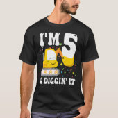 私は5でDiggin It 5th誕生日建築Exca Tシャツ (正面)