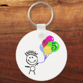 私は5スティックの数字だ キーホルダー (正面)