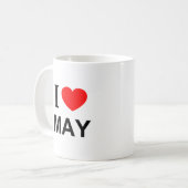 私は5月が大好き コーヒーマグカップ (正面左)