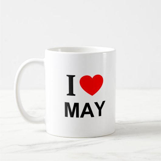 私は5月が大好き コーヒーマグカップ (左)