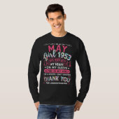 私は5月ガール1953 69th誕生日69年 tシャツ (正面フル)