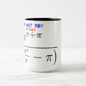 私は50じゃない！ ツートーンマグカップ (中央)