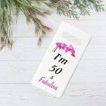 私は50で素晴らしいピンクのフローラ写真と文字 SAMSUNG GALAXY S10 ケース<br><div class="desc">私は50と素晴らしいピンクのフローラiPhoneケースと文字。50はカスタマイズ可能なので、60やその他の年齢に変更できる。</div>