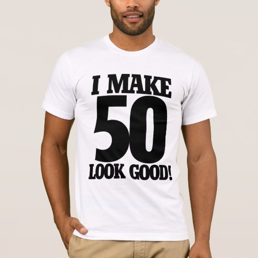 私は50人を良く見せる Tシャツ (正面)