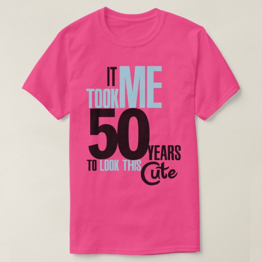 私は50年かかった Tシャツ (デザイン正面)