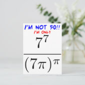 私は50才ではないです! ポストカード (スタンド正面)