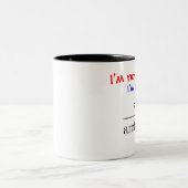 私は50才ではないです! 私はですほぼ50才だけ… -カスタマイズ ツートーンマグカップ (中央)