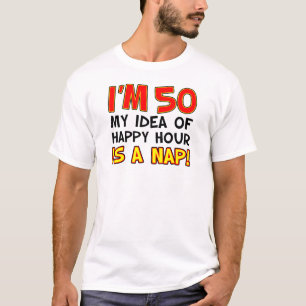 私は50楽しい時間です昼寝です Tシャツ