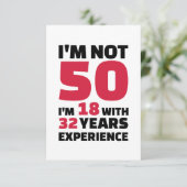 私は50歳の誕生日ではない カード (スタンド正面)
