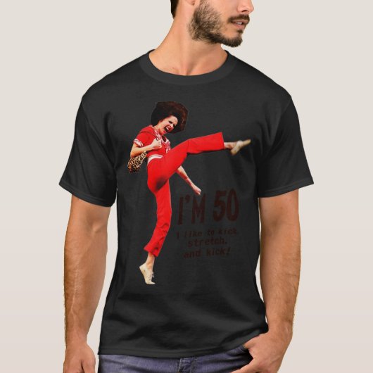 私は50歳よサリー・オマリー キッズパーカー Tシャツ (正面)