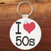 私は50s製品とデザインが大好き！ キーホルダー (正面)