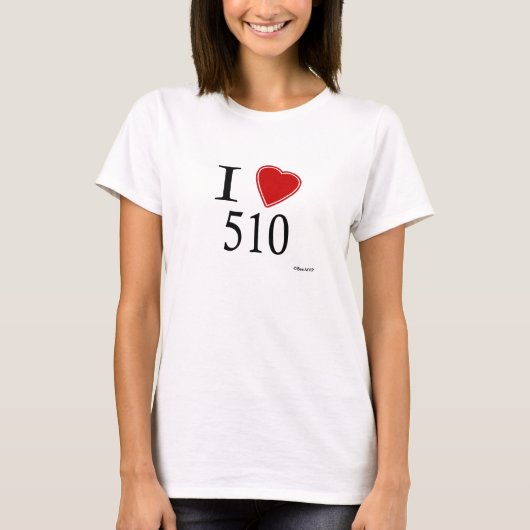 私は510 Haywardを愛します Tシャツ (正面)