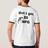 私は55 MPHを運転できません Tシャツ (裏面)