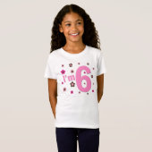 私は6つのピンクおよびブラウンの花です Tシャツ (正面フル)
