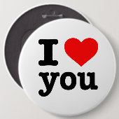 "私は6インチ"愛します 缶バッジ (正面&裏面)