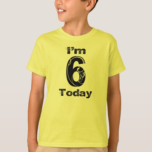 私は6人の今日女の子の誕生日のワイシャツです Tシャツ (正面)