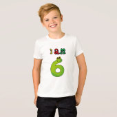 私は6才です Tシャツ (正面フル)