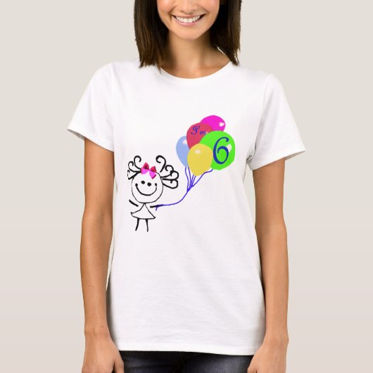 私は6本の棒の姿です Tシャツ (正面)