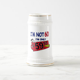 私は60ユーモアの誕生日スタインではない ビールジョッキ