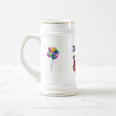 私は60ユーモアの誕生日スタインではない ビールジョッキ (左)