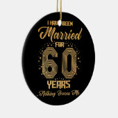 私は60年結婚した間アンニに結婚行った セラミックオーナメント (右)