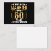 私は60年結婚した間60代の結婚間 ノートカード (正面/裏面)