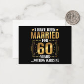 私は60年結婚した間60代の結婚間 ノートカード (正面/裏面インサイチュ)