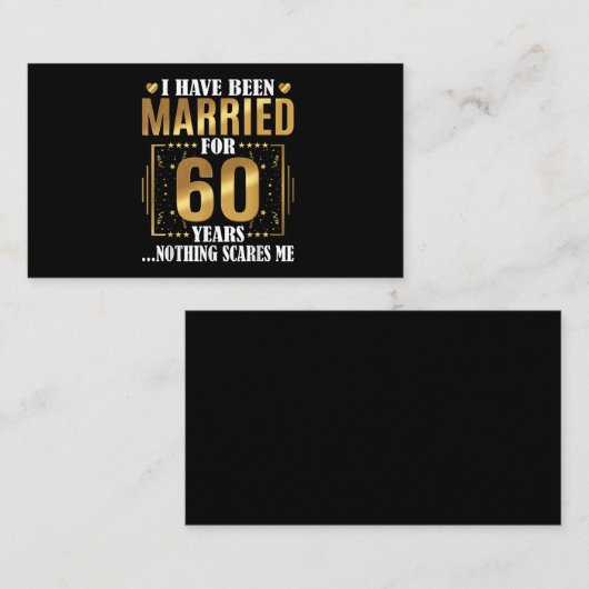 私は60年結婚した間60代の結婚間 名刺 (正面/裏面)