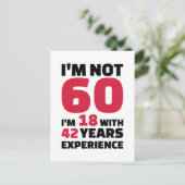 私は60歳の誕生日ではない ポストカード (スタンド正面)