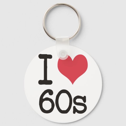 私は60sヴィンテージとレトロデザインが大好き！ キーホルダー (正面)