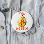 私は60's (?)のシック 缶バッジ (インサイチュ)