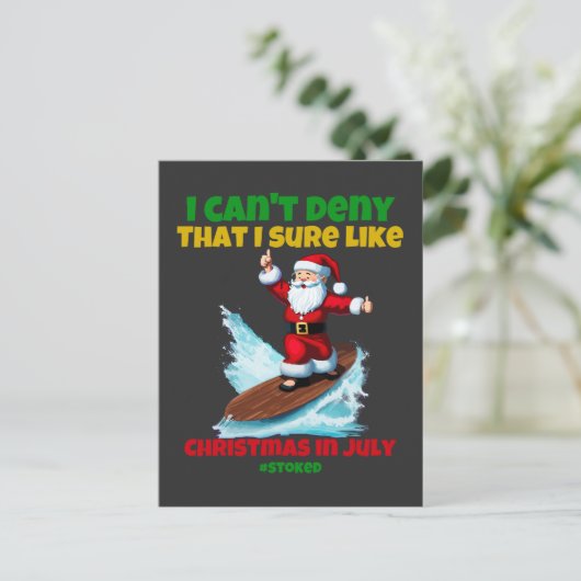 私は7月のクリスマスが好きなことは否定できない ポストカード (スタンド正面)