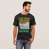 私は7月の4日まで祝ゲームを一時停止おもしろいした Tシャツ (正面フル)
