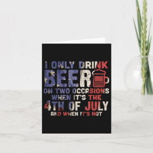 私は7月4日の2大事な行事でビールしか飲まない カード