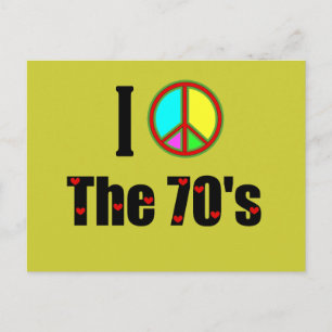 私は70の平和のサインが大好き ポストカード