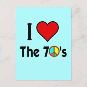 私は70の平和のサインが大好き ポストカード