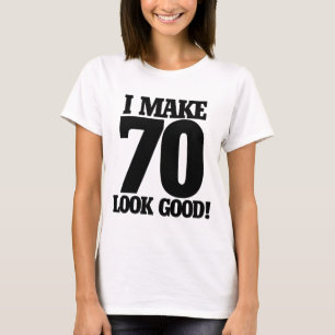私は70を上手く見せる Tシャツ