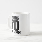 私は70人を良く見せる コーヒーマグカップ (正面左)