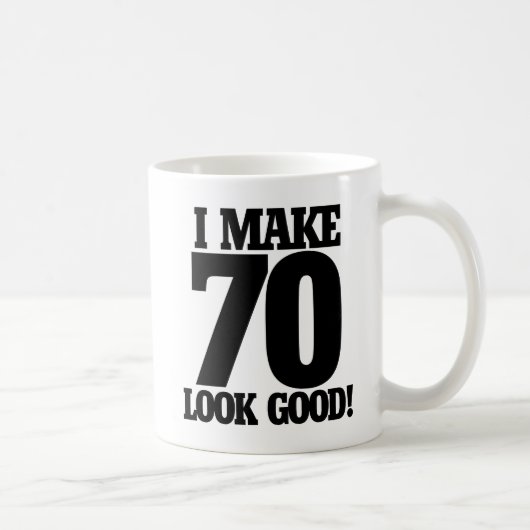 私は70人を良く見せる コーヒーマグカップ (右)