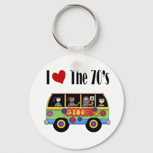 私は70年代が大好き キーホルダー