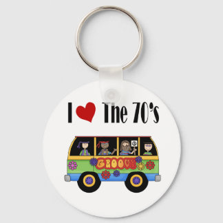 私は70年代が大好き キーホルダー