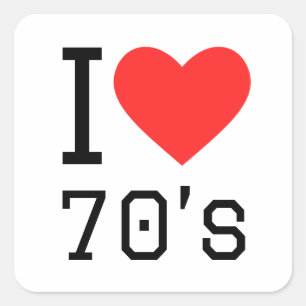 私は70年代が大好き スクエアシール