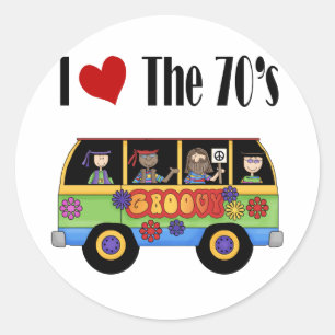 私は70年代が大好き ラウンドシール