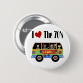 私は70年代が大好き 缶バッジ (正面&裏面)