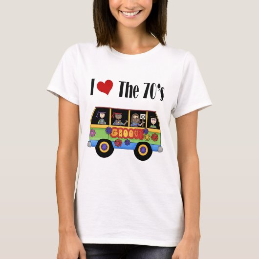 私は70年代が大好き Tシャツ (正面)