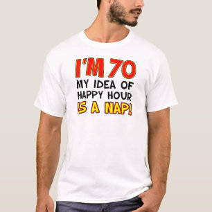私は70楽しい時間です昼寝です Tシャツ